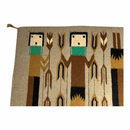 Vintage Navajo Pictoral Yei Yeibichai Rug - Image 5
