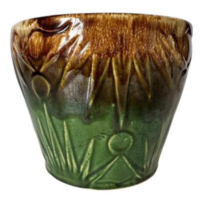 Vintage RRP Roseville Ohio Sunburst Sun & Moon Pottery Jardiniere Planter - Image 3