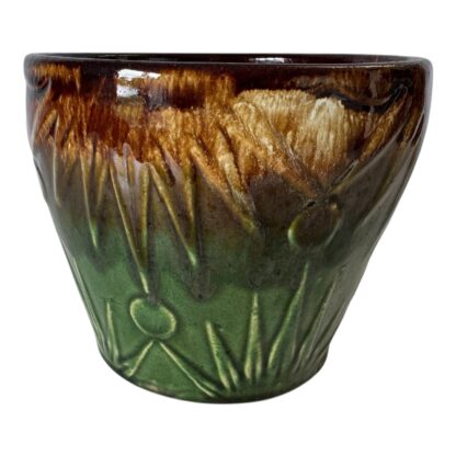 Vintage RRP Roseville Ohio Sunburst Sun & Moon Pottery Jardiniere Planter - Image 5
