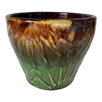 Vintage RRP Roseville Ohio Sunburst Sun & Moon Pottery Jardiniere Planter - Image 10