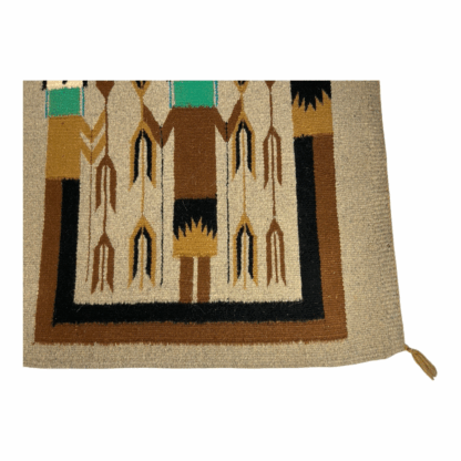 Vintage Navajo Pictoral Yei Yeibichai Rug - Image 7