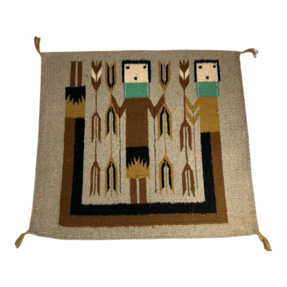 Vintage Navajo Pictoral Yei Yeibichai Rug - Image 9