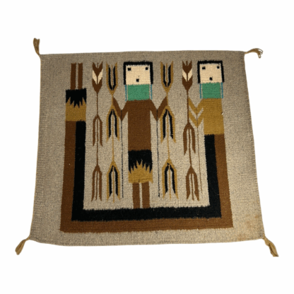 Vintage Navajo Pictoral Yei Yeibichai Rug - Image 10