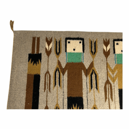 Vintage Navajo Pictoral Yei Yeibichai Rug - Image 11