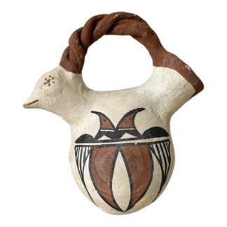 Vintage Native American Acoma Pueblo Pottery Bird Effigy Pot (Signed, Toribio)