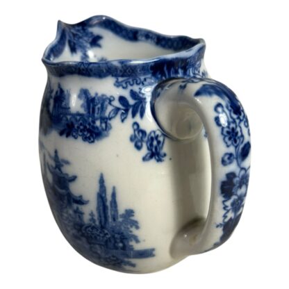 Antique Royal Doulton Madras Pattern Flow Blue Transferware Pitcher - Image 5