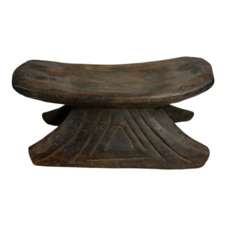 Antique Hand Made Wood Carved African Senufo Art Stool
