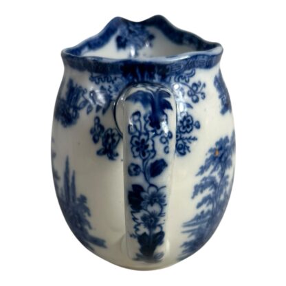Antique Royal Doulton Madras Pattern Flow Blue Transferware Pitcher - Image 6