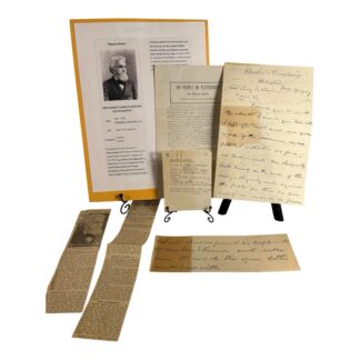 Antique Political Signature & Documents of Wharton Barker Presidential Candidate