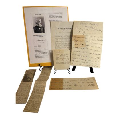Antique Political Signature & Documents of Wharton Barker Presidential Candidate - Image 2