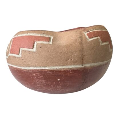 Vintage Native American San Juan Pottery Bowl – Geometric Design - Image 4