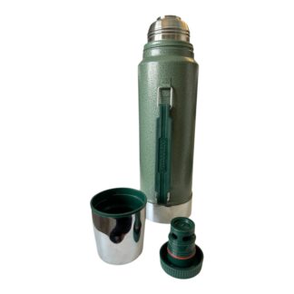 Vintage Large Green Stanley Thermos - Owned by Martha Stewart (32 oz, 950 ml)