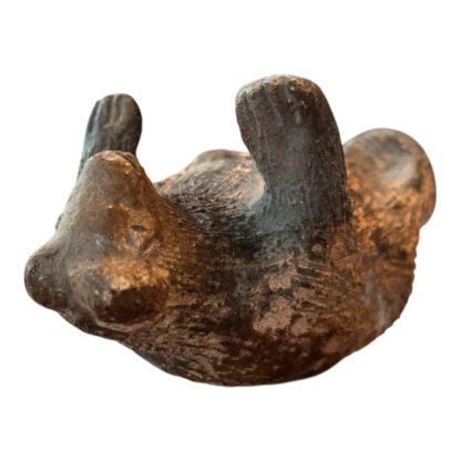 Vintage Native American Navajo Folk Art Pottery Brown Bear Piggy Bank - Image 14