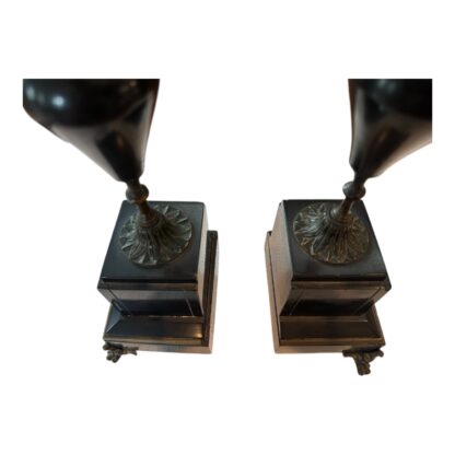 Antique European Empire Revival Style 5-Light Candleabras with Marble Bases (2) - Image 11