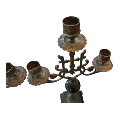 Antique European Empire Revival Style 5-Light Candleabras with Marble Bases (2) - Image 17