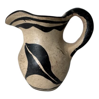 Vintage Native American Pueblo Tourist Pottery Pitcher with Floral Design - Image 2