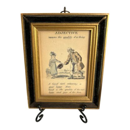 Antique Set of 4 Framed Paths of Learning English Grammar Pictures - Image 5