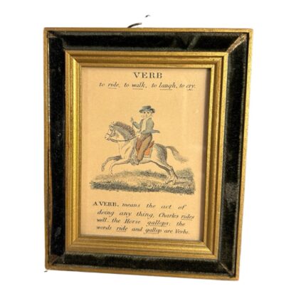 Antique Set of 4 Framed Paths of Learning English Grammar Pictures - Image 6