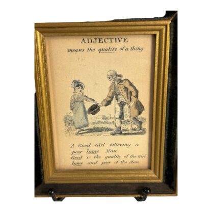 Antique Set of 4 Framed Paths of Learning English Grammar Pictures - Image 9