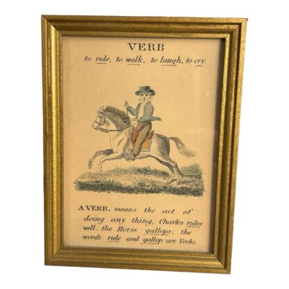 Antique Set of 4 Framed Paths of Learning English Grammar Pictures - Image 10
