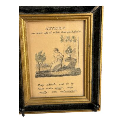 Antique Set of 4 Framed Paths of Learning English Grammar Pictures - Image 11