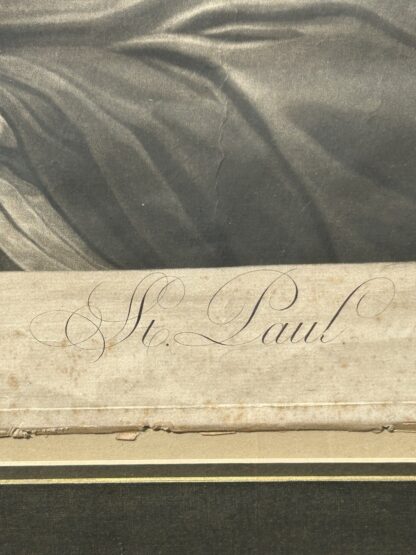 Antique Anthoon Van Dyk 18th Century Pinx Print of St. Paul - Image 20