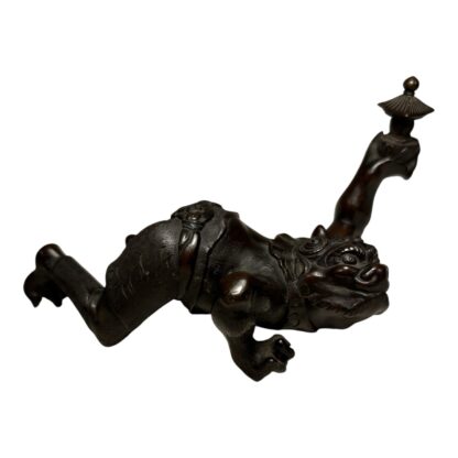 Antique Japanese Bronze Creature Qilin Shishi Lion Protector - Japanese Buddhism - Image 14