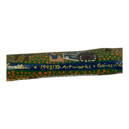 Vintage Hand Carved and Painted Folk Art Walking Stick by Chris Lewallen - Image 8