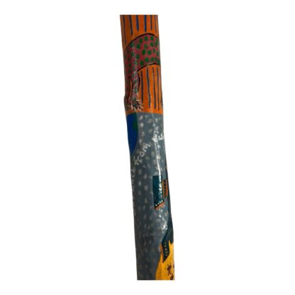 Vintage Hand Carved and Painted Folk Art Walking Stick by Chris Lewallen - Image 18