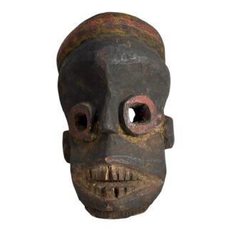Antique African Hand Carved Wood Mask From Congo Pende