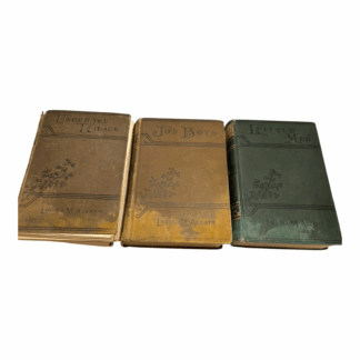 Antique Set of Three 3 Collectible Books by Louis May Alcott