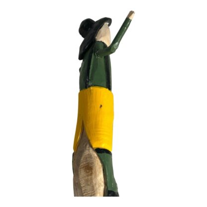 Vintage Hand Carved Folk Art Figural Walking Stick by RT Rulenback - Image 7