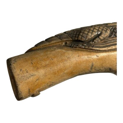 Antique Hand Carved Crocodile Alligator Top Cane - Image 3