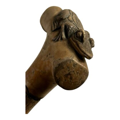 Antique Hand Carved Crocodile Alligator Top Cane - Image 13