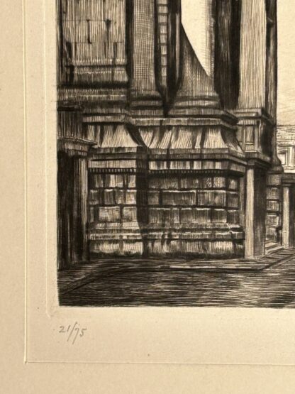 Antique Architectural Etching Entitled Palais De Justice Brussels Graham Cliverd - Image 18