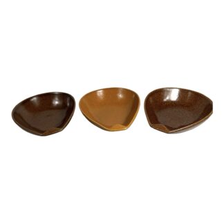 Vintage Roseville Pottery Raymor Lugged Soup Bowls - by Ben Siebel - Set of 3