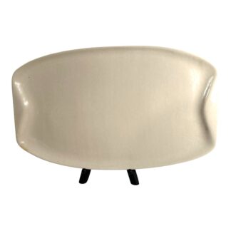 Vintage Roseville Pottery Raymor Cream Platter - by Ben Siebel