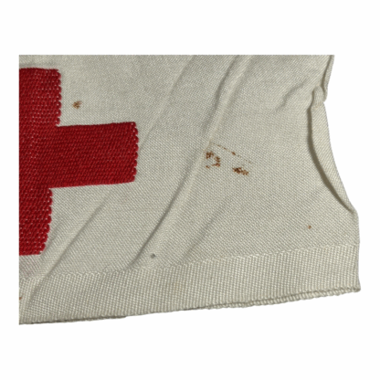 Vintage Authentic WW2 Stained Red Cross Armband - Owned by Lt. John C Stiles - Image 7