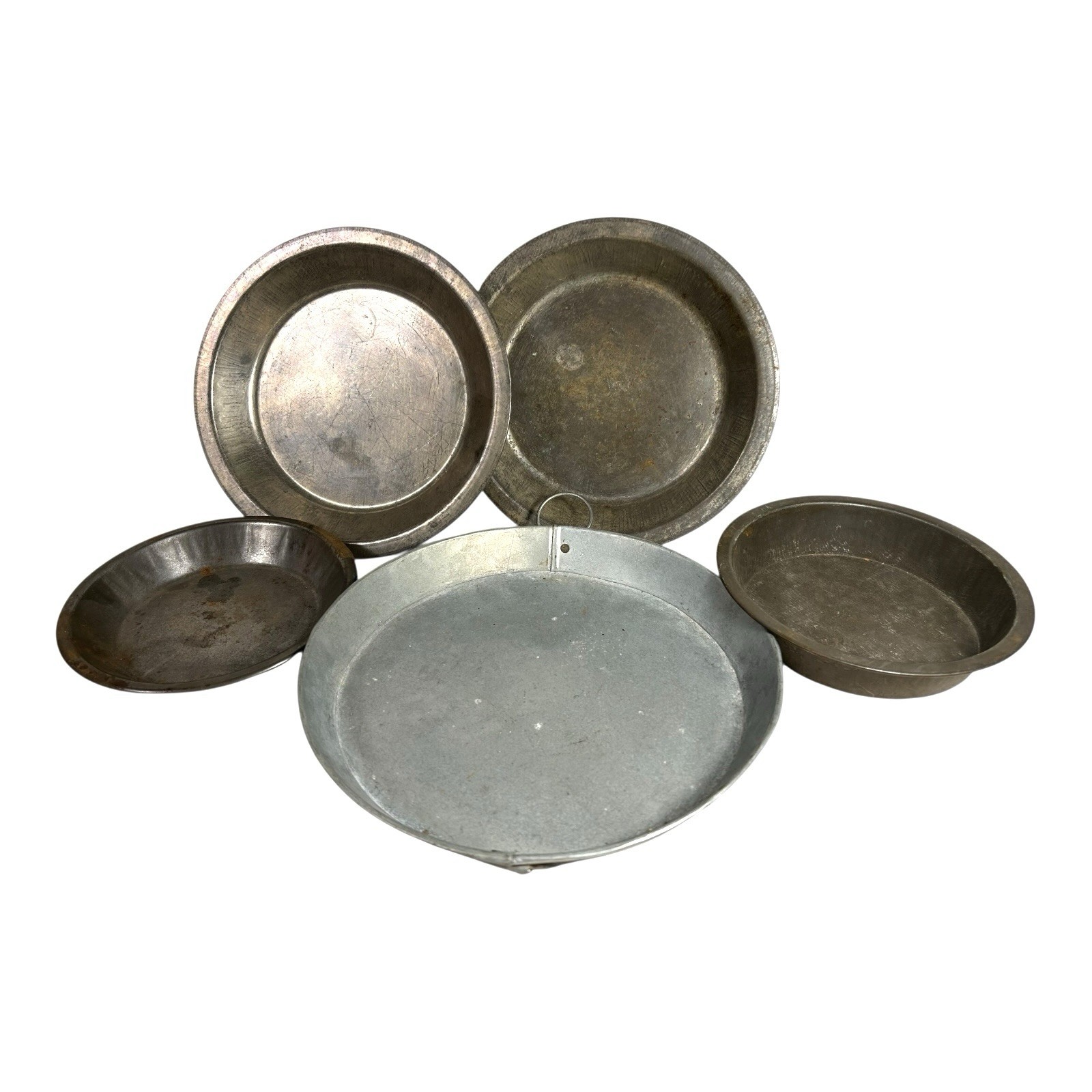 Vintage Set of 5 Pie Tins Owned by Martha Stewart at Turkey Hill Kitchen