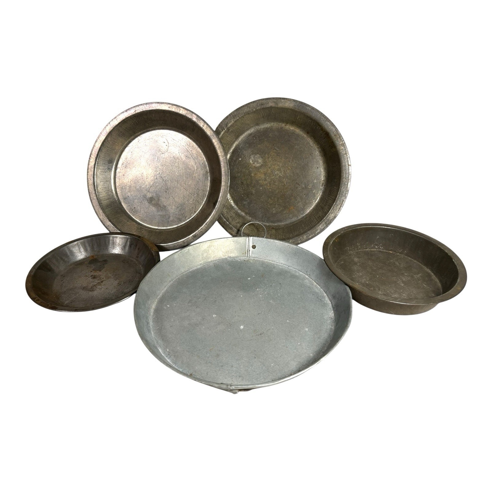 Vintage Set of 5 Pie Tins Owned by Martha Stewart at Turkey Hill Kitchen - Image 2