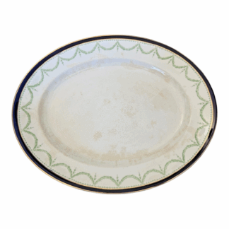 Antique Wedgwood Imperial Porcelain Pottery Platter - Garland Swag Design, 4041