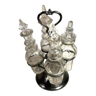 Antique Spinning 4 Piece Condiment Set