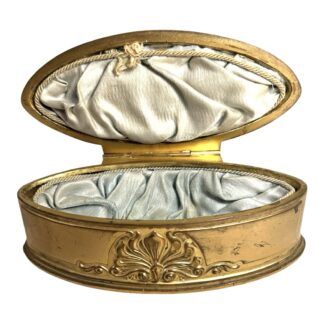 Antique Victorian Gold Gilt Jewelry Casket by WB MFG