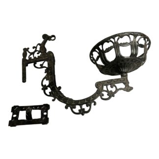 Vintage Wall Mounted Cast Iron Oil Lamp Holder and Wall Bracket