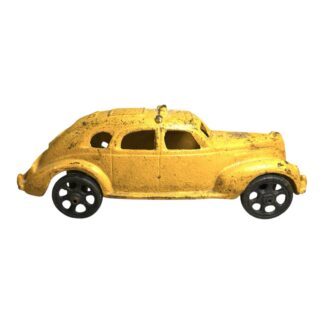 Antique Cast Iron Arcade Toy Taxi Car