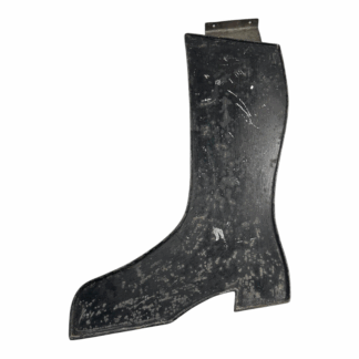 Antique Black Painted Metal Boot Trade Sign – Cobbler / Shoe Repair Advertising