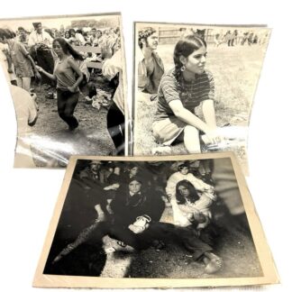 Vintage Lot of 3 Hippie Music Festival Photgraphs Owned by Mike Wolfe American