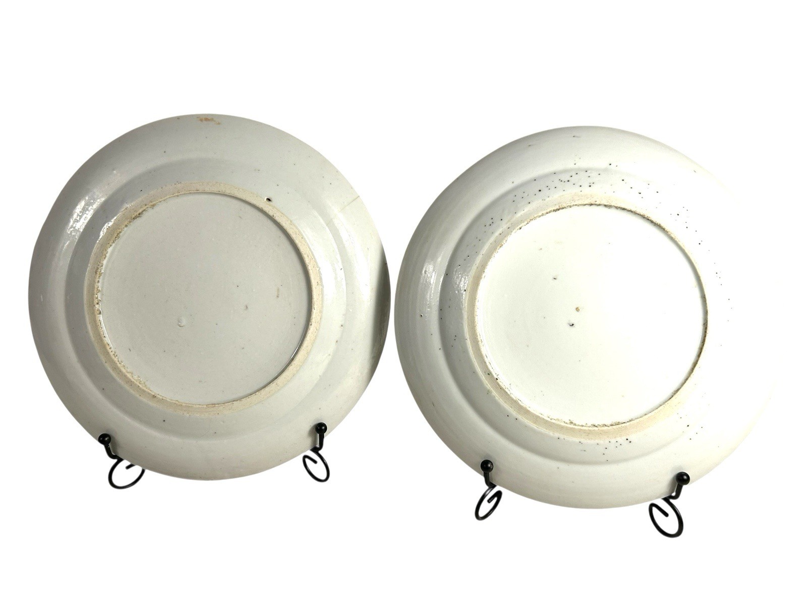 Antique Set of Two Chinese Export Famille Rose Peony Plates - Image 8