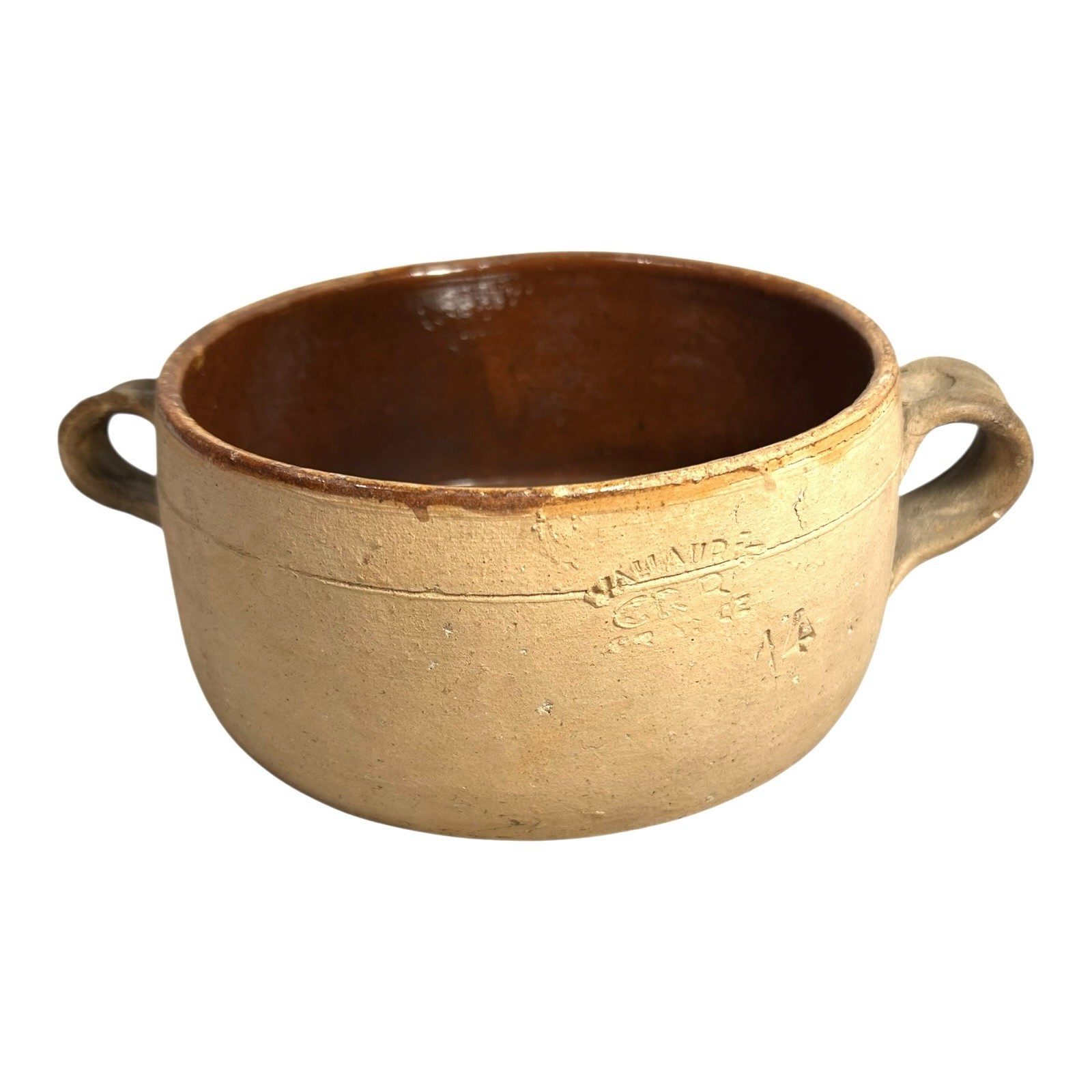 Vintage Vallauris France Stoneware Dish Owned by Martha Stewart at Turkey Hill - Image 2