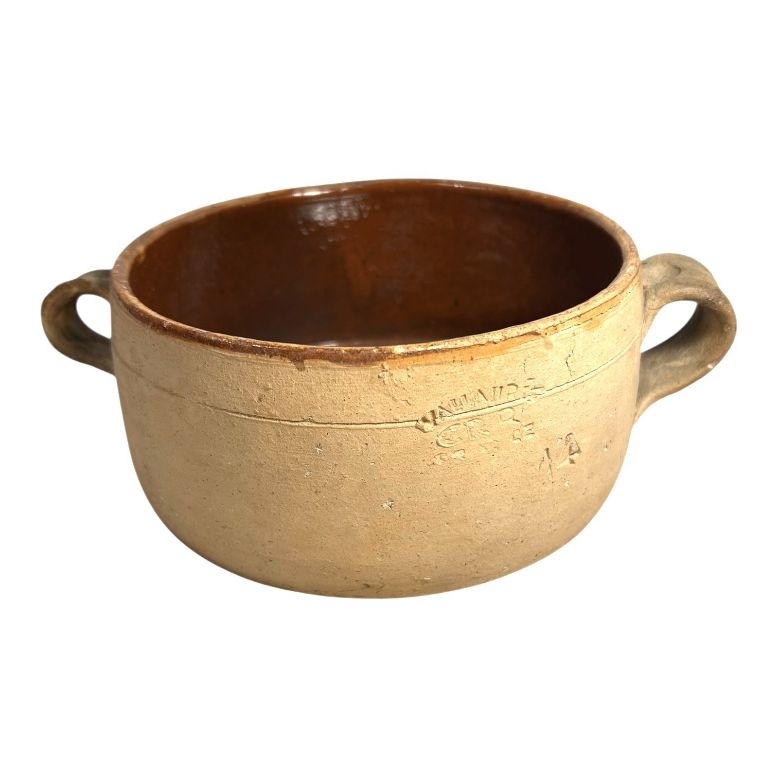 Vintage Vallauris France Stoneware Dish Owned by Martha Stewart at Turkey Hill - Image 3